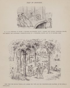 Page du Tour Américain de Messieurs Brown, Jones et Robinson (gravure) - Richard Doyle