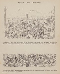 Page du Tour Américain de Messieurs Brown, Jones et Robinson (gravure) - Richard Doyle