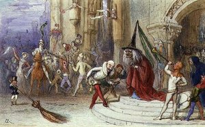 La sorcière et son balai - Richard Doyle