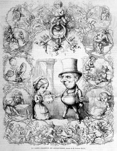 La Saint-Valentin célébrée en Angleterre. Illustration de Richard Doyle (1824 - 1883). - Richard Doyle