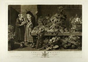 Un marché aux fruits, de la galerie Houghton - Richard Earlom