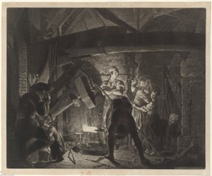 Une forge de fer - Richard Earlom