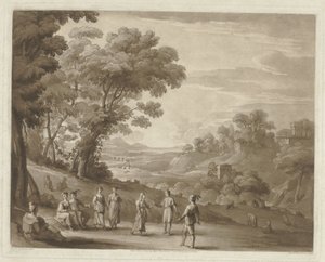 Paysage avec figures dansantes - Richard Earlom