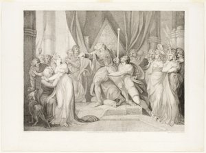 Lear chassant sa fille Cordelia - Richard Earlom