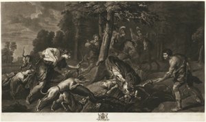 La Chasse au Sanglier de Calydon, de la Galerie Houghton - Richard Earlom