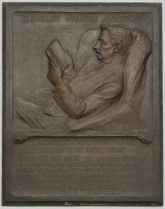 Tablette commémorative pour feu E. F. Andrews