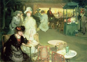 Heure du cocktail, ou Café de Nuit - Richard Emil Miller