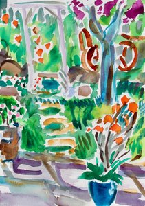 Chemin de jardin et treillis, 2020