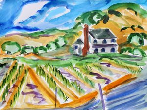 Maison sur Dealy Lane, Napa, 2018 - Richard Fox