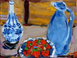 Nature morte avec fraises, 2020