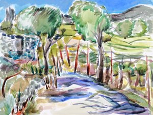 Deux arbres dans le parc d