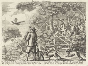 Chasse au faucon sur faisans - Richard Gaywood (possibly)