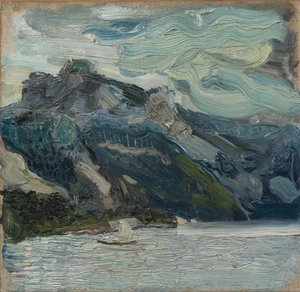 Lac Traun avec Montagne du Grec Endormi, 1907