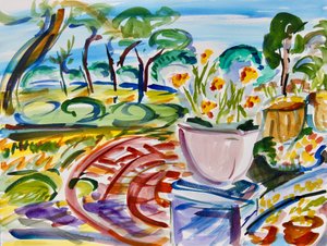 Fleurs sur le patio, 2022 - Richard H. Fox