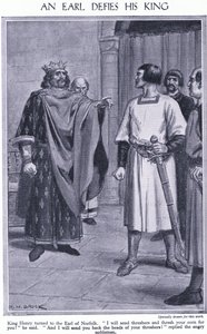 Un Comte défie son Roi. Le Comte de Norfolk et le Roi Henri, c.1950 - Richard Henry Brock