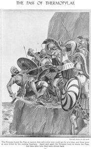 Le défilé des Thermopyles, vers les années 1940 - Richard Henry Brock