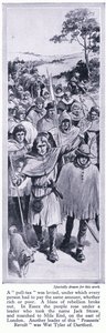 La révolte des paysans, Jack Straw et Wat Tyler, vers 1950 - Richard Henry Brock