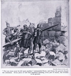 La destruction de Carthage par les Romains, vers 1950 - Richard Henry Brock