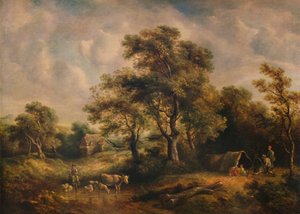 Paysage avec tente de gitans