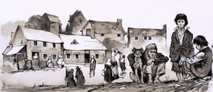 Un homme hanté par la pauvreté : Richard Cobden (gouache sur papier)