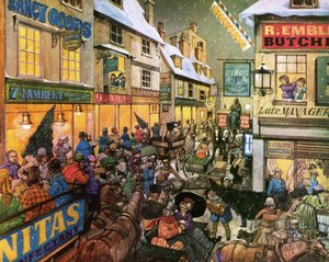 Les achats de Noël dans les années 1870