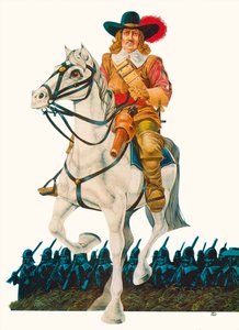 Oliver Cromwell (lithographie couleur)