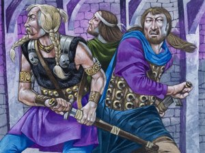 Sir Galahad, ainsi que Perceval et Bors