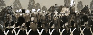 Le cortège funèbre de la reine Victoria