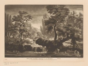 Paysage avec cascade - Richard Houston