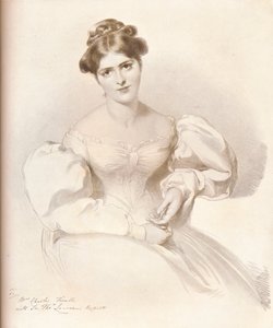 Frances Anne Fanny Kemble, 1809-1893, actrice britannique, vers 1829, 1909