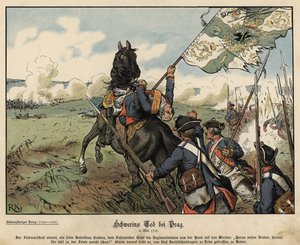 Mort du maréchal von Schwerin à la bataille de Prague