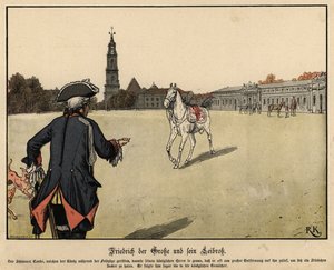 Frédéric le Grand de Prusse et son cheval préféré