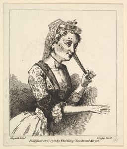Femme surprise de Morning de Hogarth, octobre 1788 - Richard Livesay