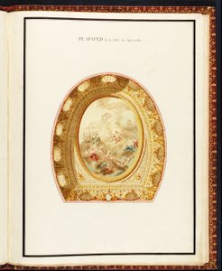 Plafond de la salle de spectacle, du Recueil des plans du Petit Trianon par Richard Mique