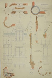 Maison de William Borden Esq. Maison, Chicago, Illinois, Détail - Richard Morris Hunt