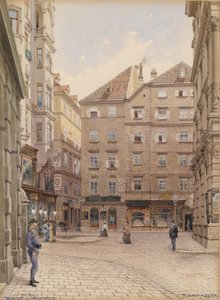 Vienne Irisgasse vers Naglergasse - Richard Moser