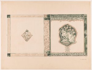 Couverture pour : Wendingen, Houtsnijdersnummer, 1919 - Richard Nicolaüs Roland Holst (signed by artist)