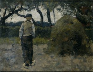 Un fermier près d