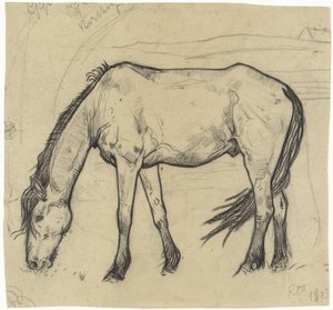 Cheval broutant à Noordwijk - Richard Nicolaüs Roland Holst