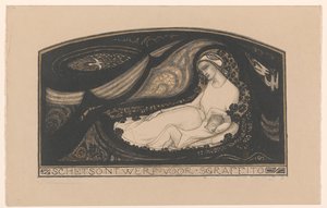 Femme allongée et enfant - Richard Nicolaüs Roland Holst