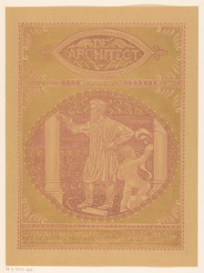 Conception de couverture pour : De Architect, 1911 - Richard Nicolaüs Roland Holst