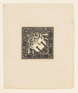 Vignette en mémoire de Mary Vincentia Huizinga-Schorer Piae Uxoris Animae M.V.H.S. - Richard Nicolaüs Roland Holst