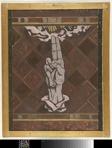 Main jurant; conception pour la figure de la décoration en marbre dans la Haute Cour à La Haye - Richard Nicolaüs Roland Holst