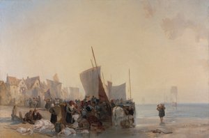 Marché aux poissons près de Boulogne