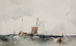 À la côte anglaise - Richard Parkes Bonington