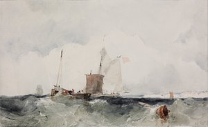Sur la côte anglaise - Richard Parkes Bonington