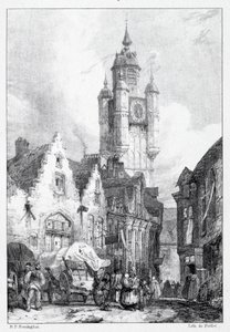 Bergues : La Tour du Marché - Richard Parkes Bonington
