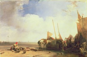 Scène côtière en Picardie
