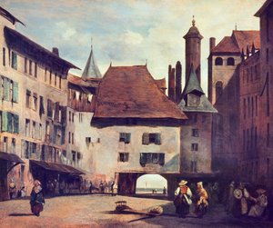 La Place du Molard, vers 1830 - Richard Parkes Bonington