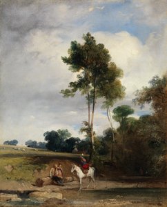 Halte au bord de la route - Richard Parkes Bonington